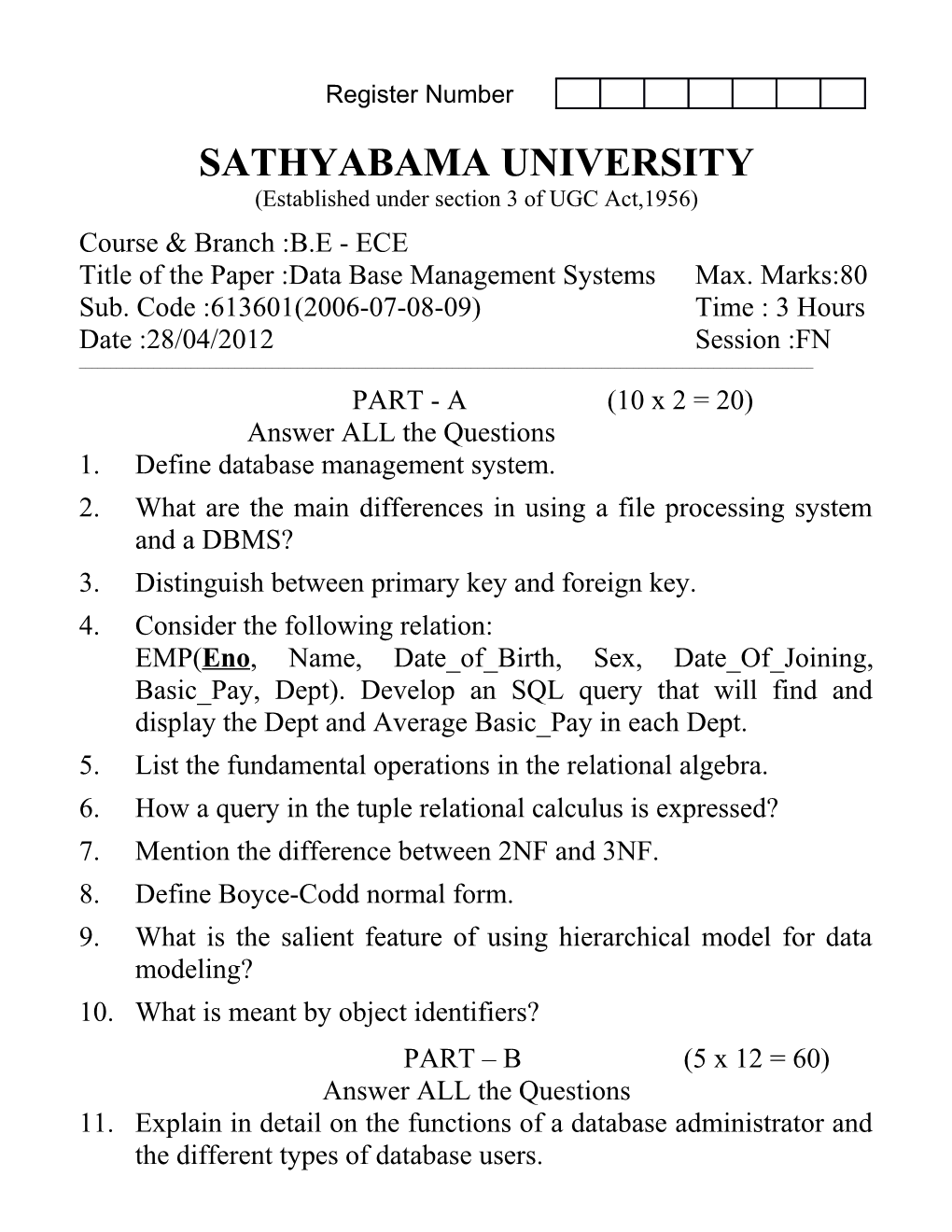 Sathyabama University