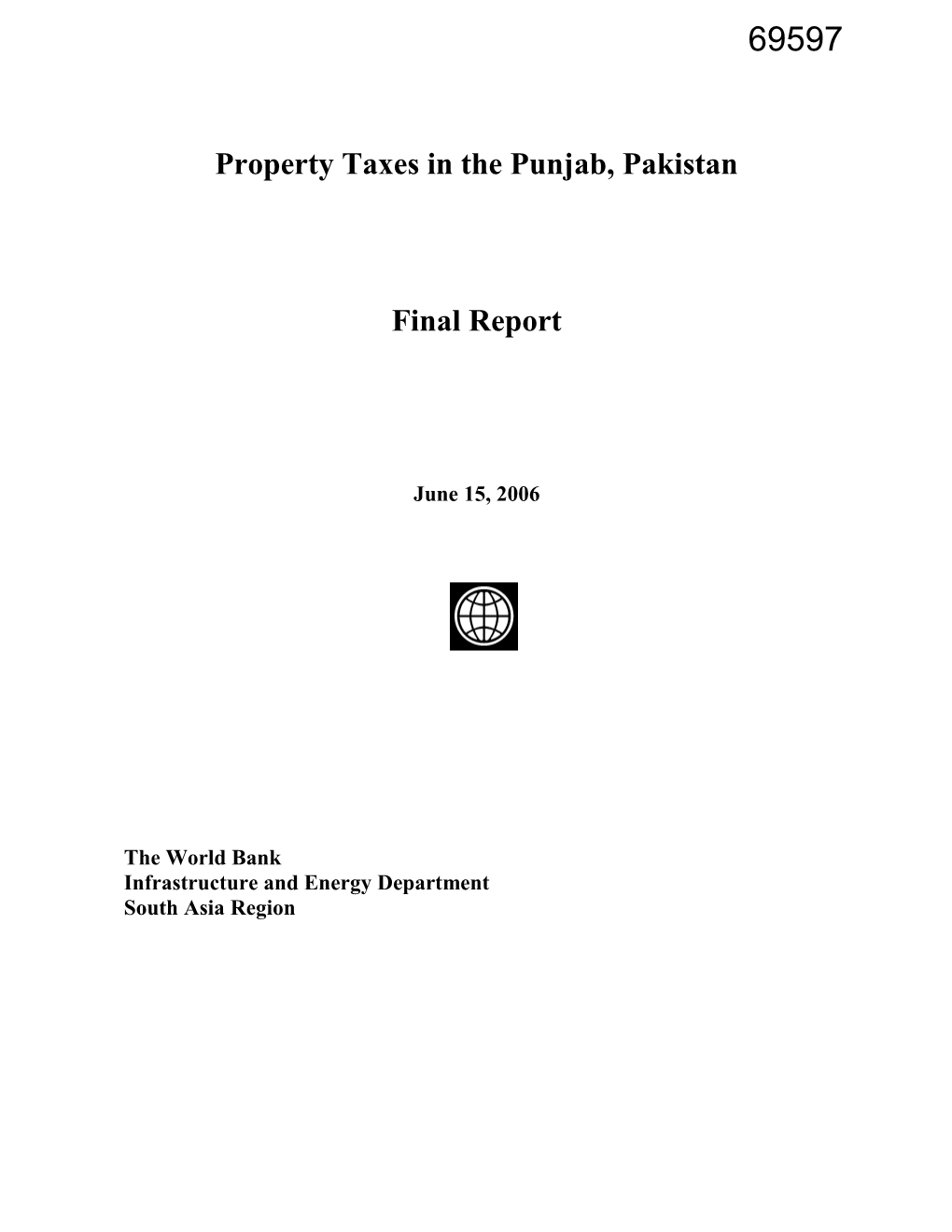 Pakistan: Property Taxation in Punjab