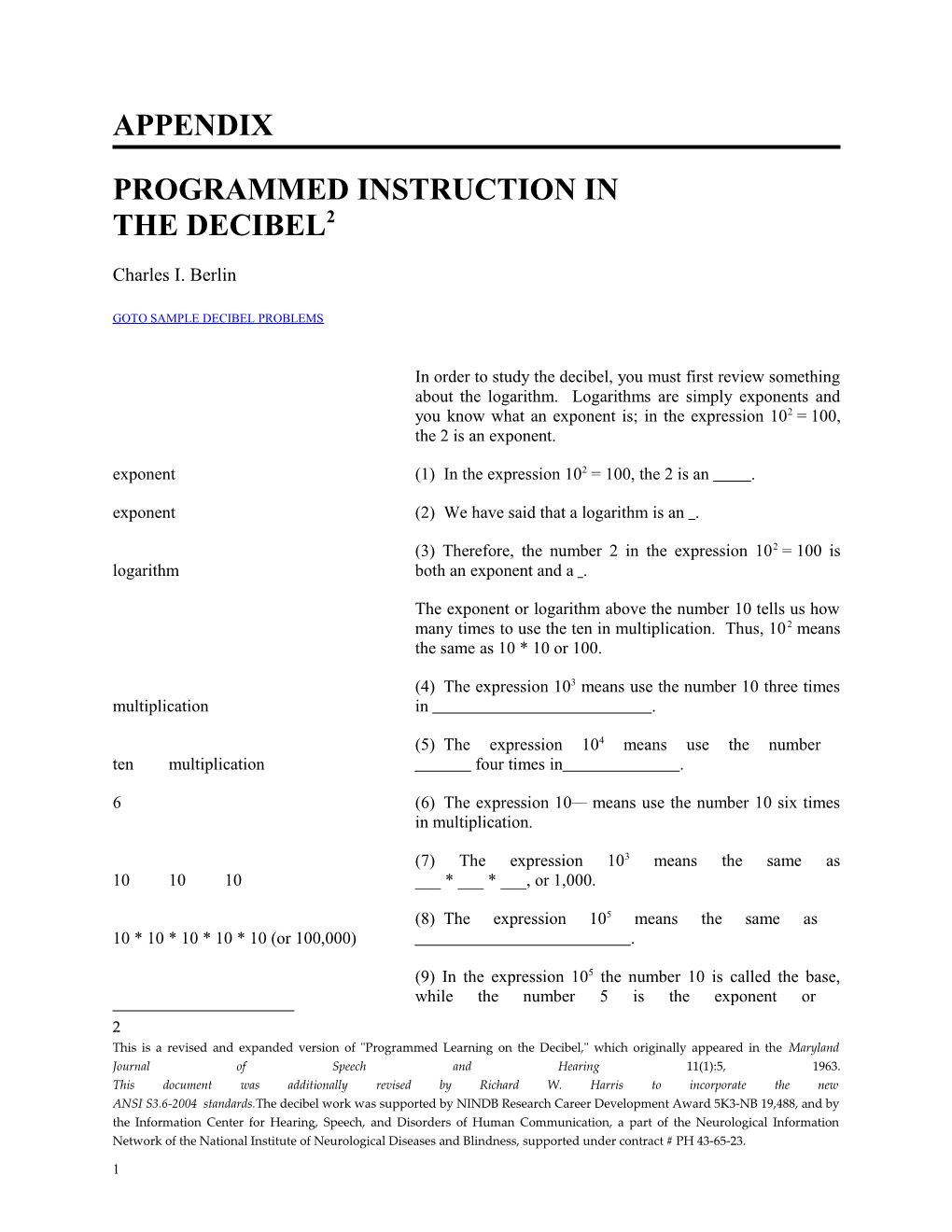 Programmed Instruction In