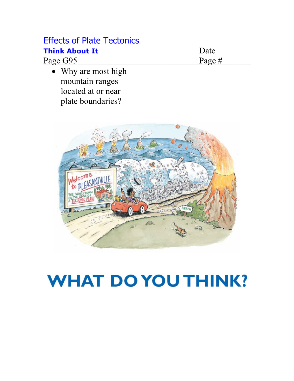 Effects of Plate Tectonics