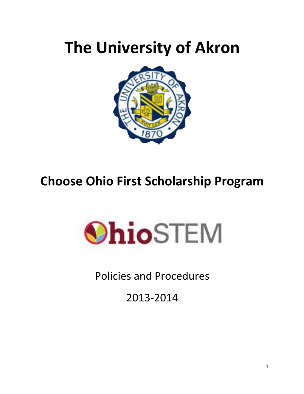 Choose Ohio First Scholarship Program