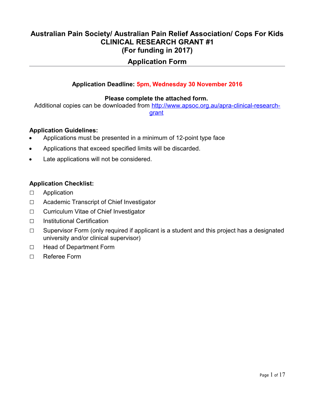 APS Scholarship Applic Form