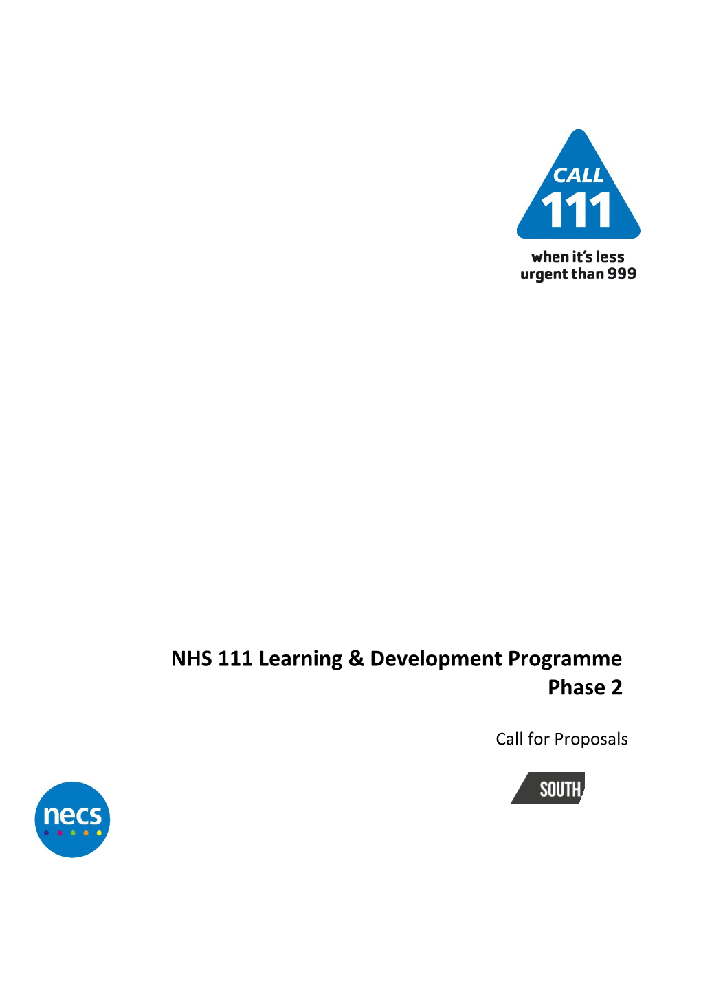 NHS 111 Learning & Development Programme