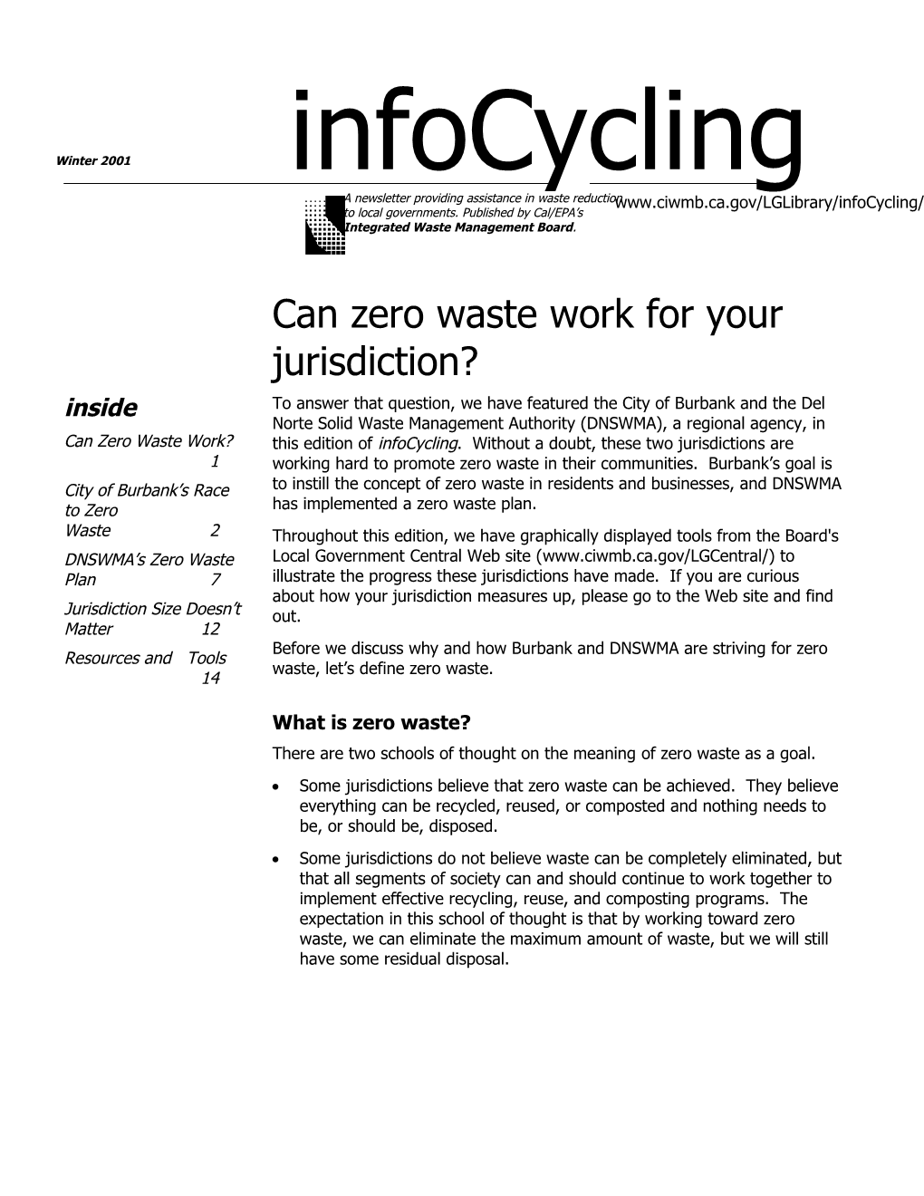 Can Zero Waste Work for Your Jurisdiction?