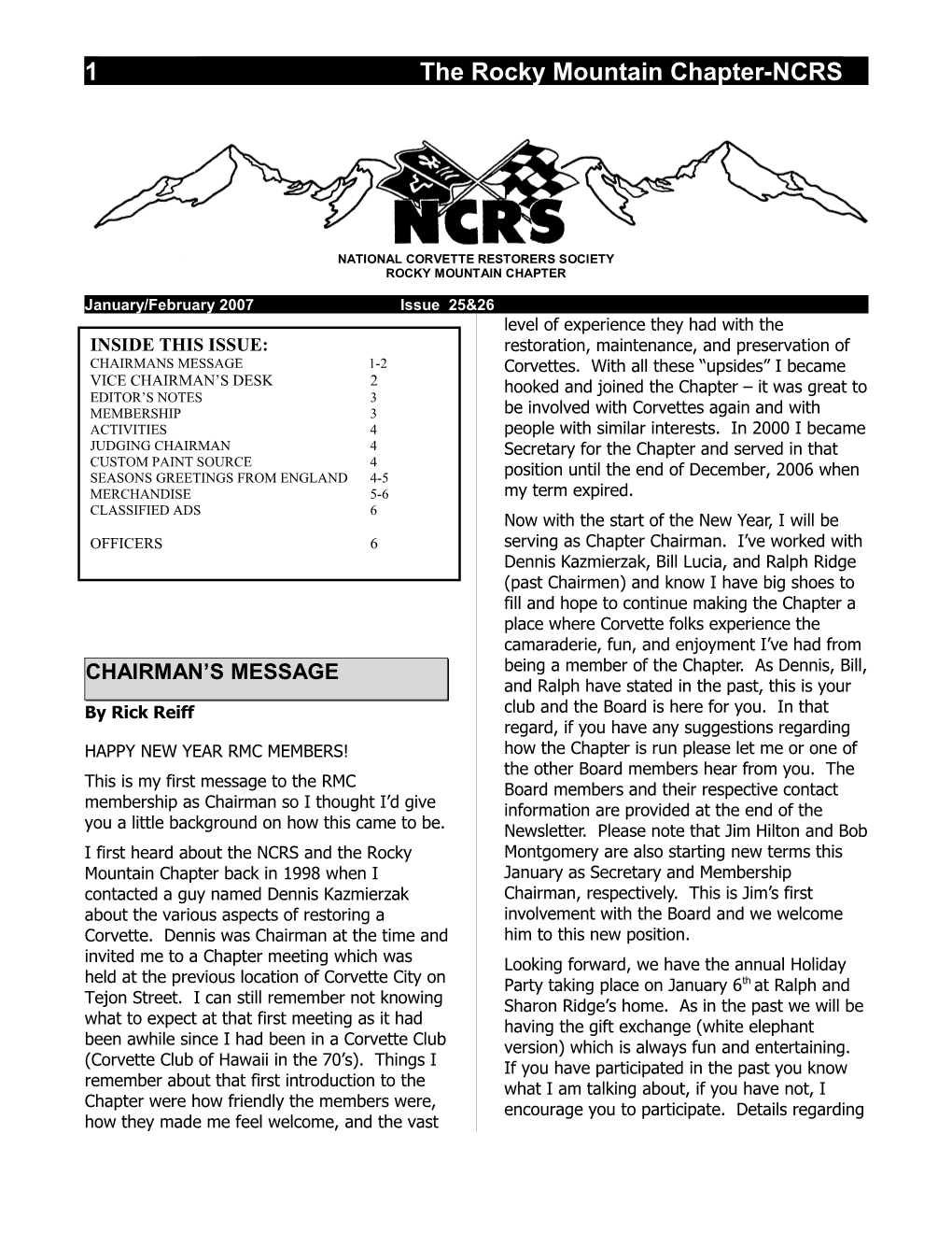 5 the Rocky Mountain Chapter - NCRS