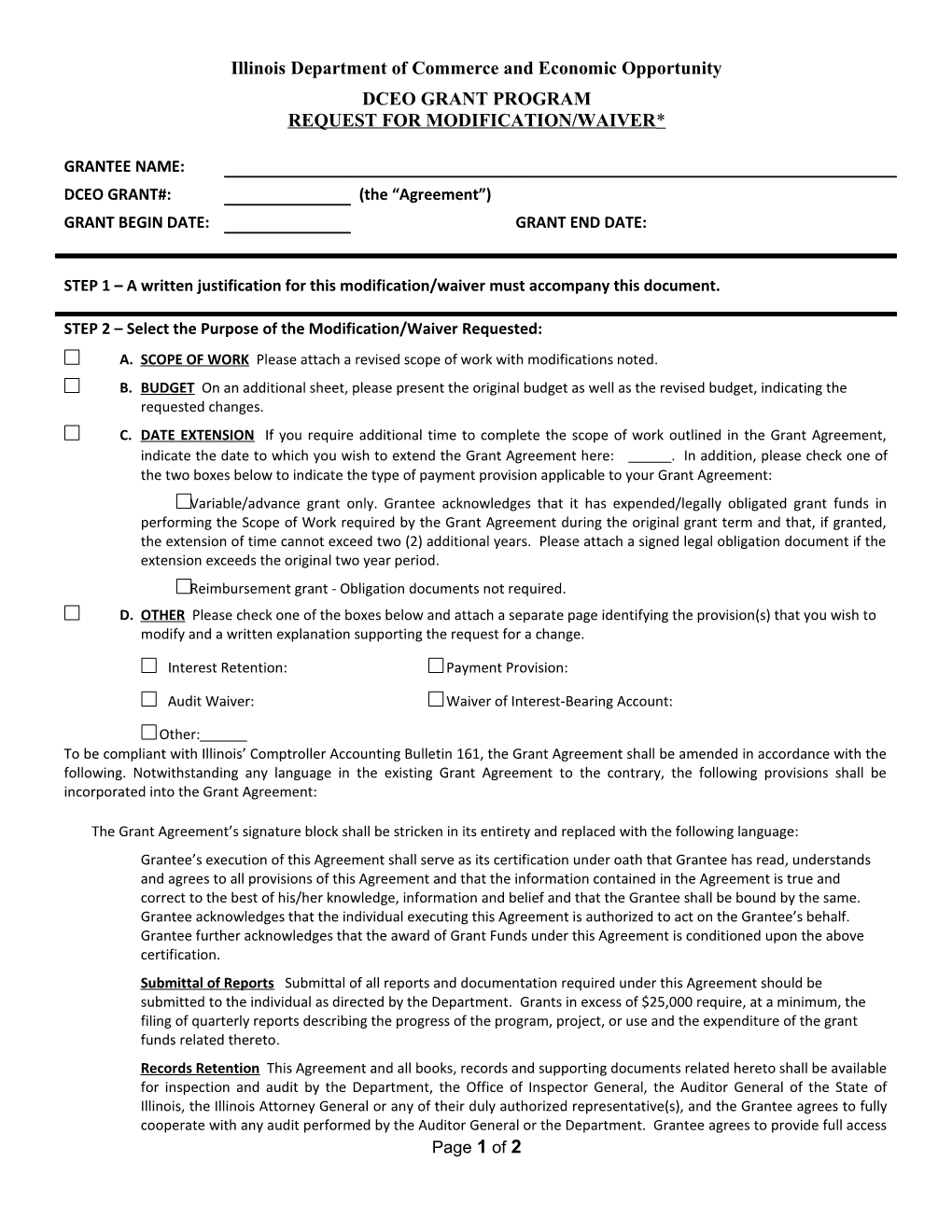 Illinois Department of Commerce and Economic Opportunity