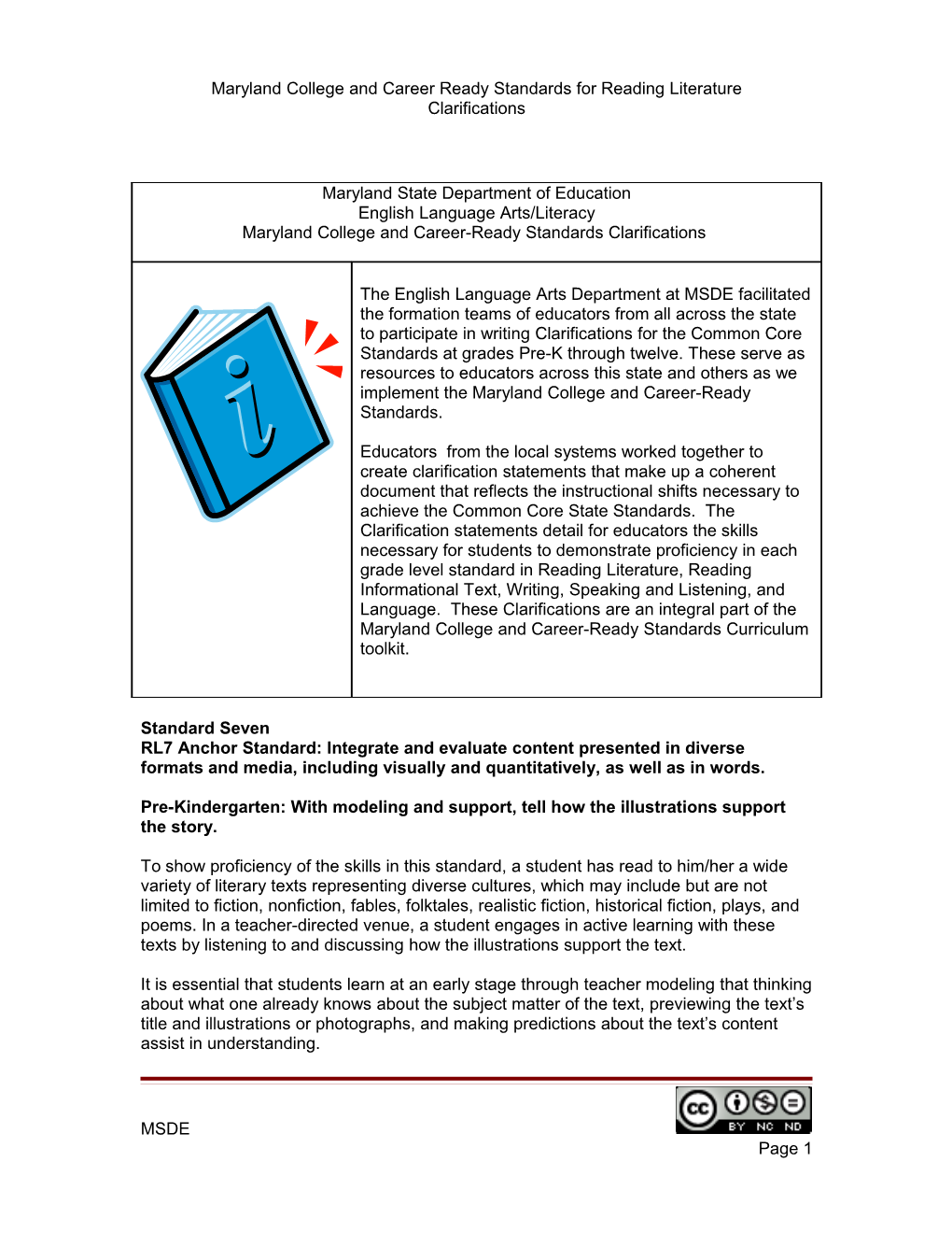 Reading Standards for Literature s1