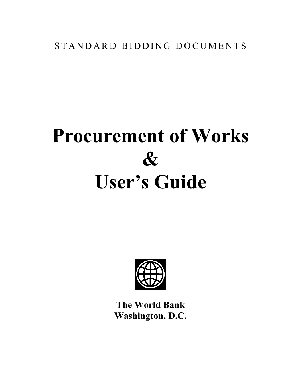 Procurement of Works
