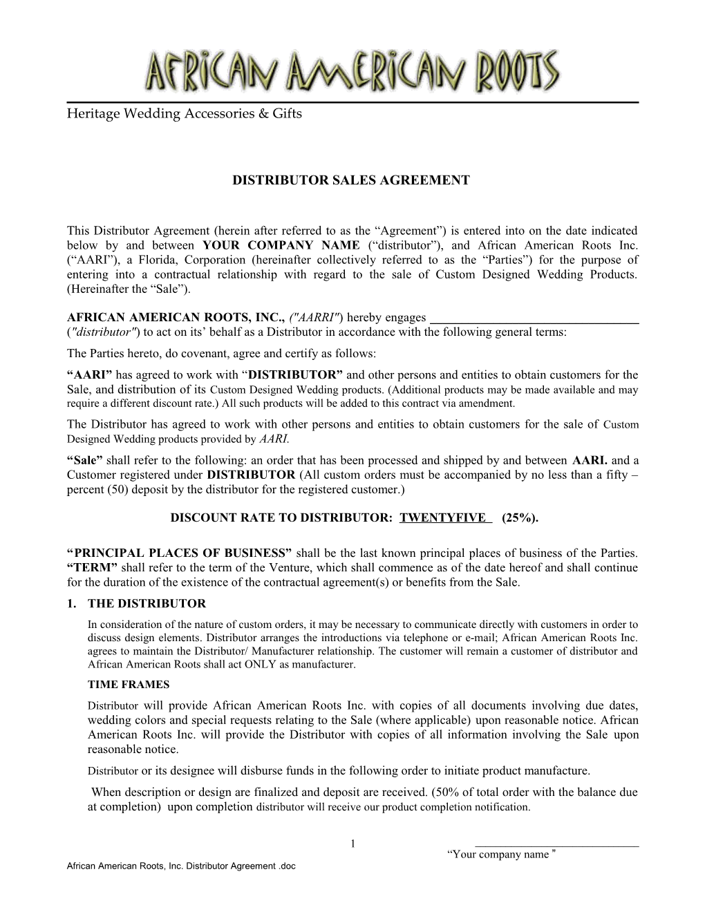WST Agent Commision Agreement