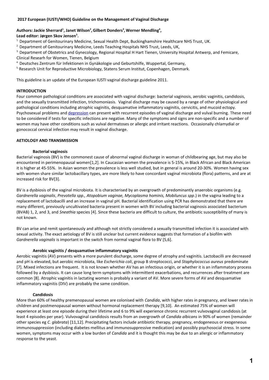 Syndromic Management: (Rapid) Diagnostic Tests & Direct Treatment of Specific Symptoms