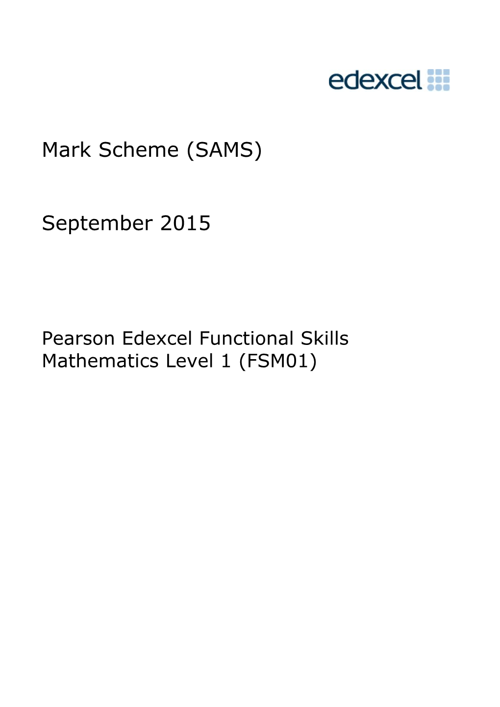 Functional Skills (Mathematics)