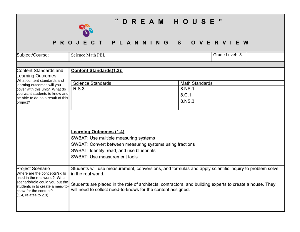 PROJECT OVERVIEW Page 1 s8