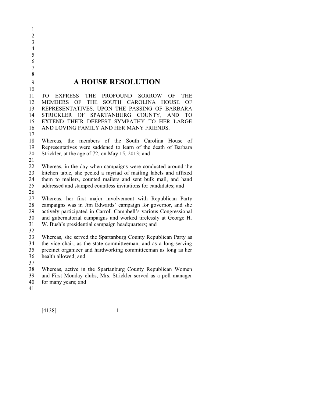 A House Resolution s17