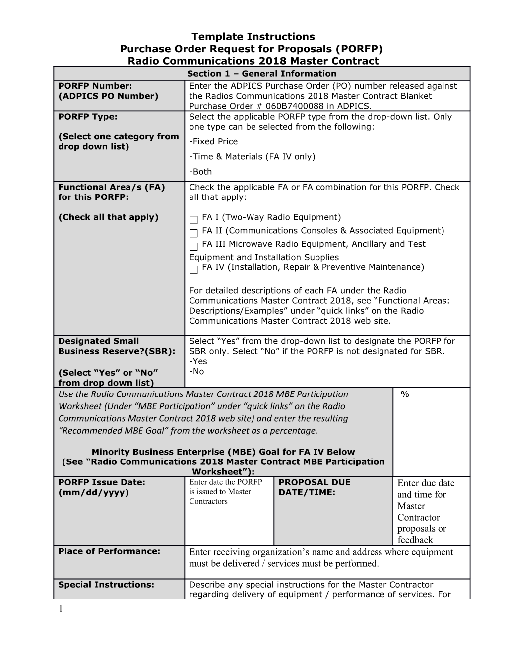 RC PORFP Template Instructions