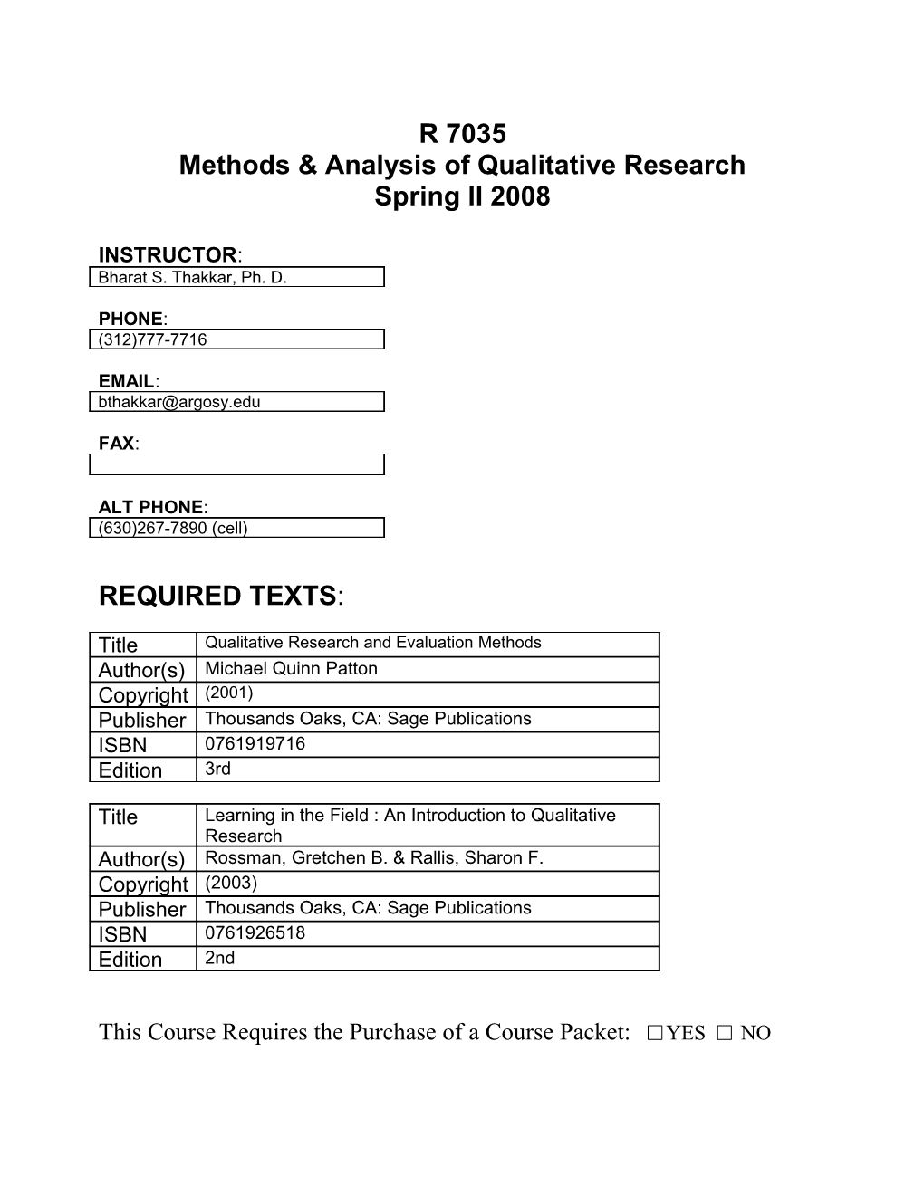 Methods & Analysis of Qualitative Research