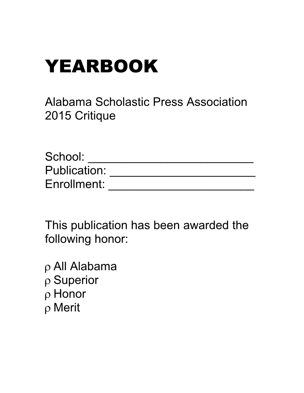 ASPA the Yearbook Scorebook
