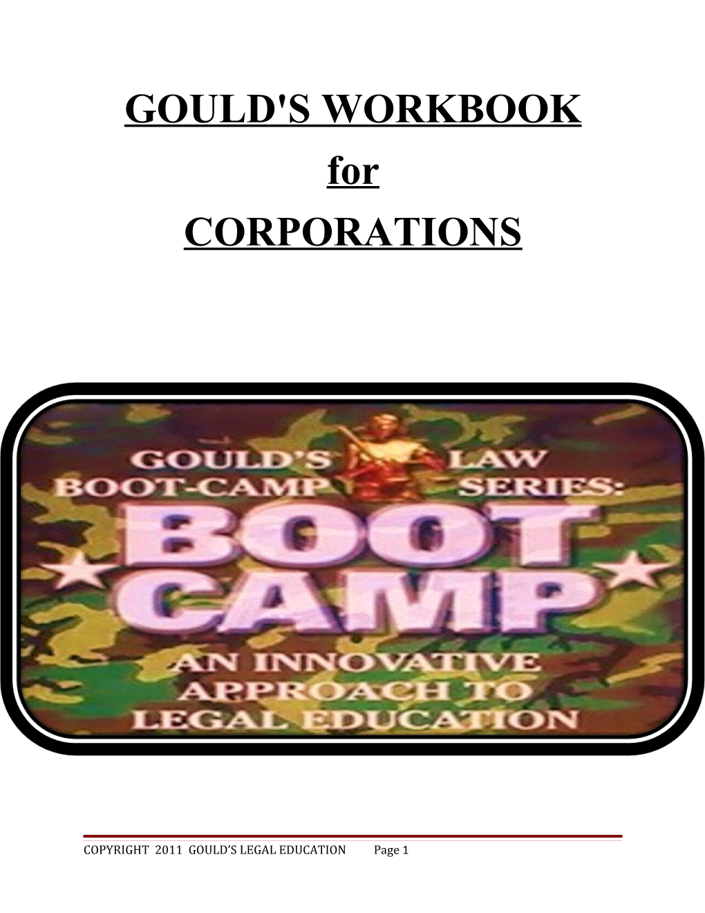 Gould's Workbook