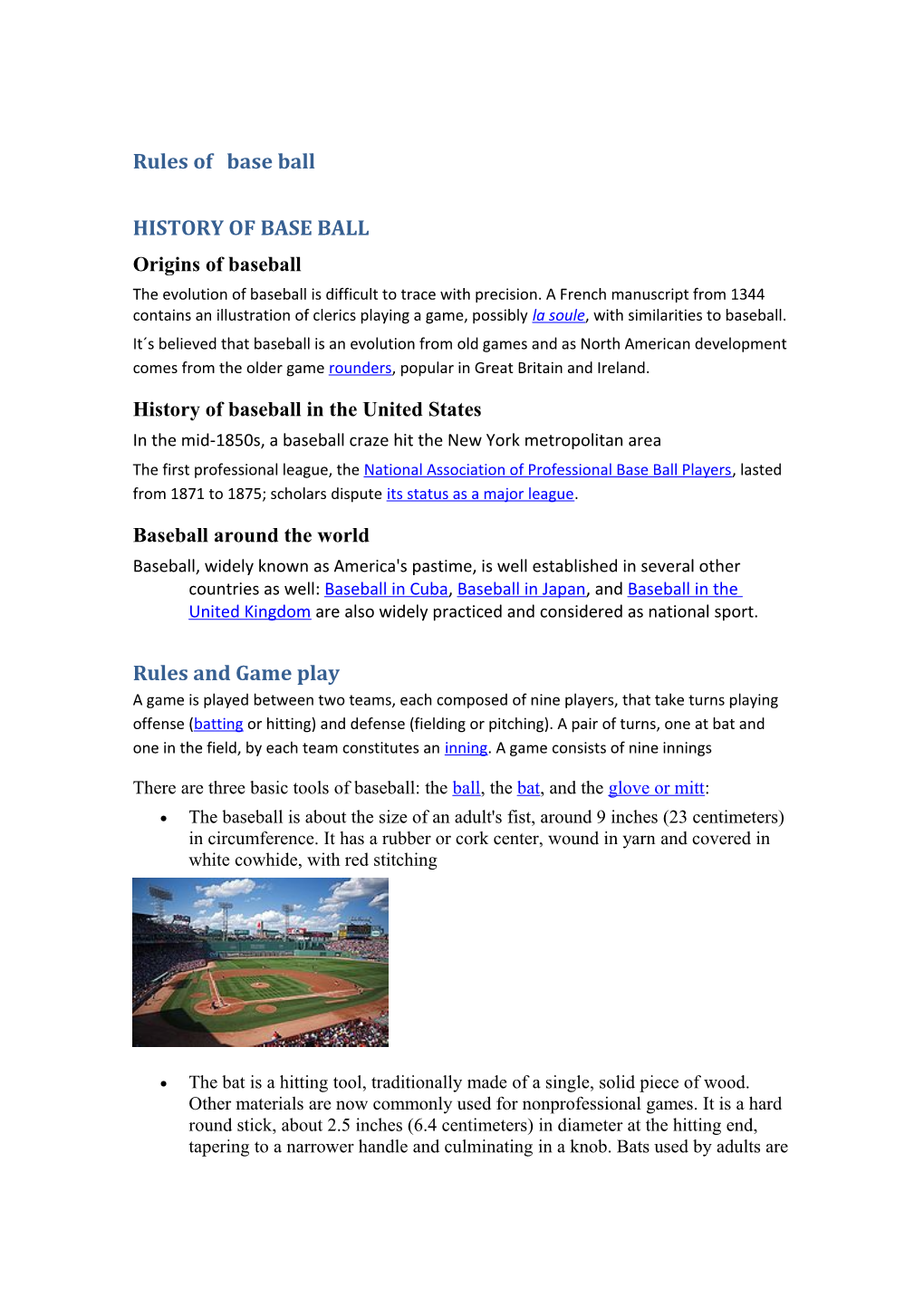 Rules of Base Ball