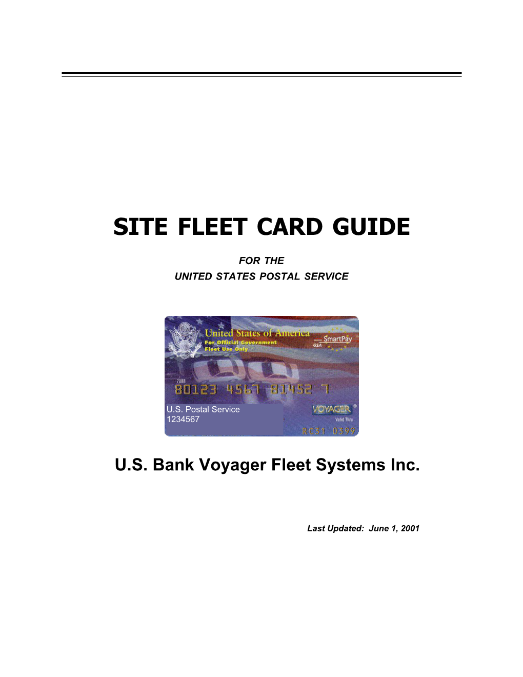 Site Fleet Card Guide