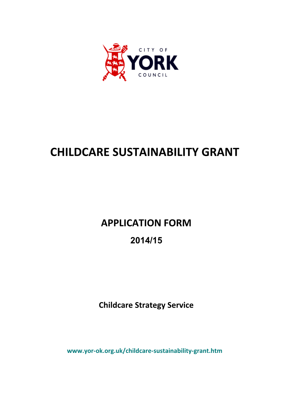Childcare Sustainability Grant