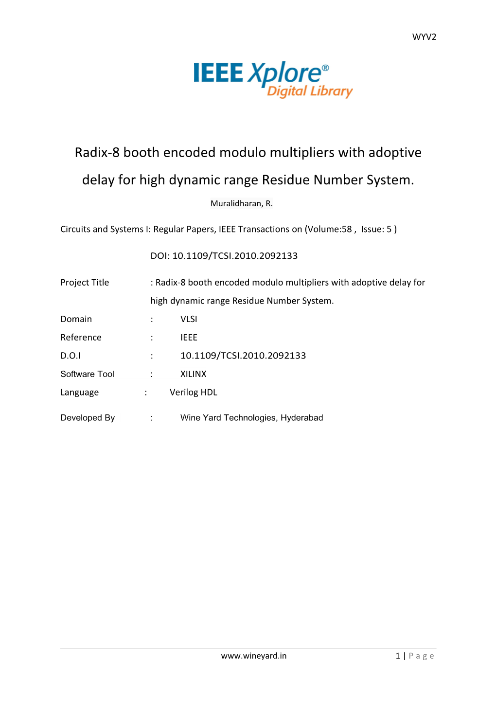 Circuits and Systems I: Regular Papers, IEEE Transactions on (Volume:58 , Issue: 5 )