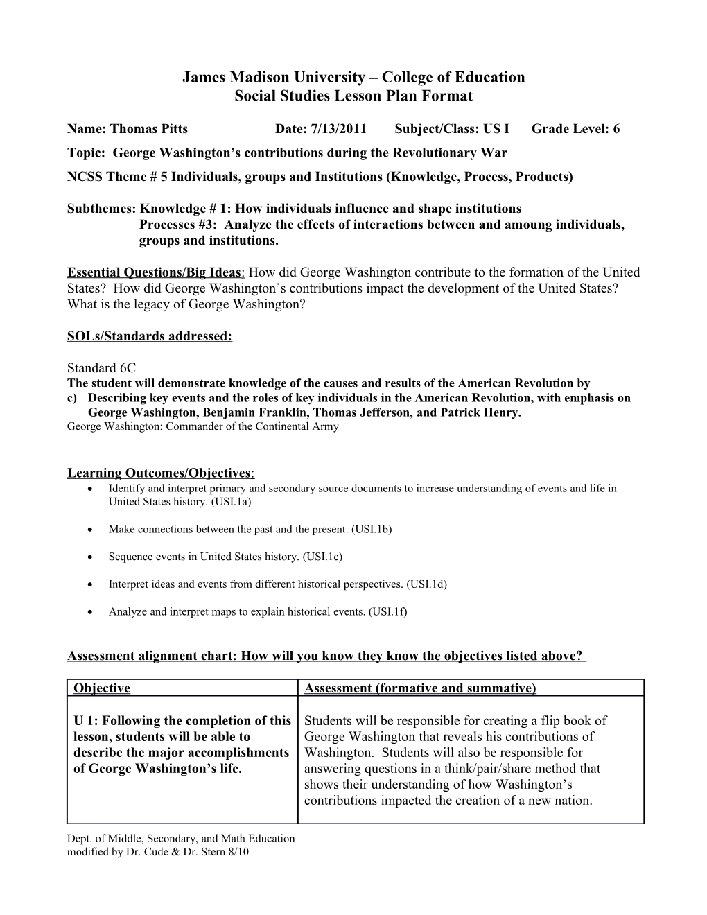 Lesson Plan Format MSSE 570/470/571/471 s4