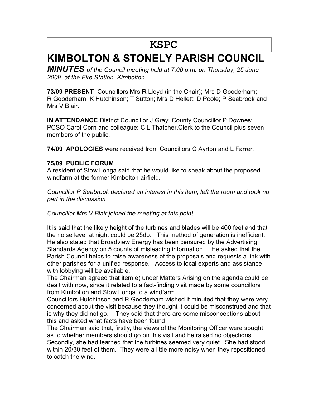 Kimbolton & Stonely Parish Council s4