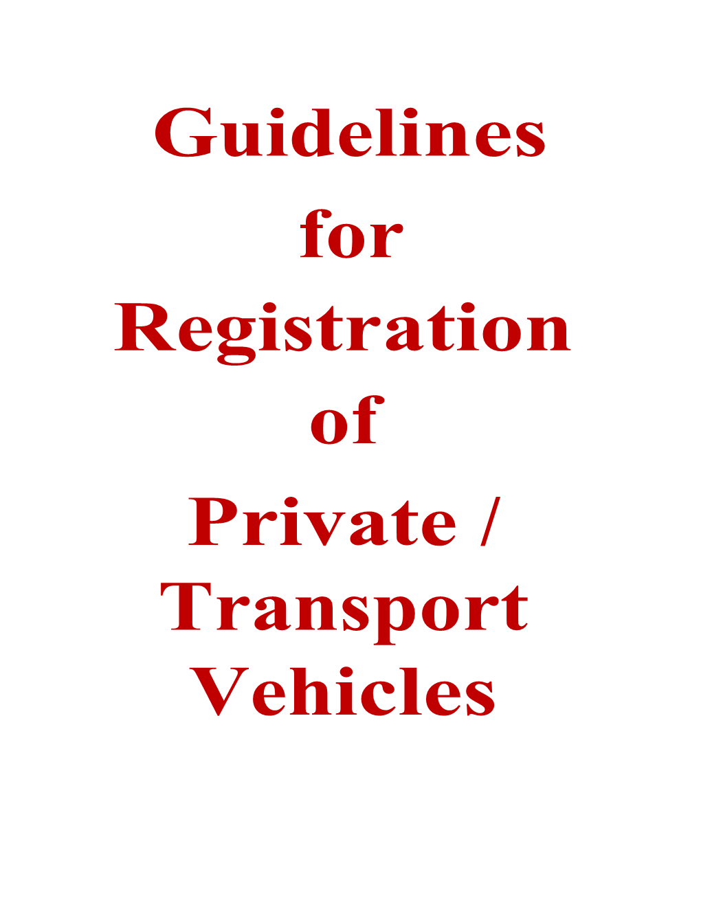 A Vehicle Registration Certificate Is an Official Document