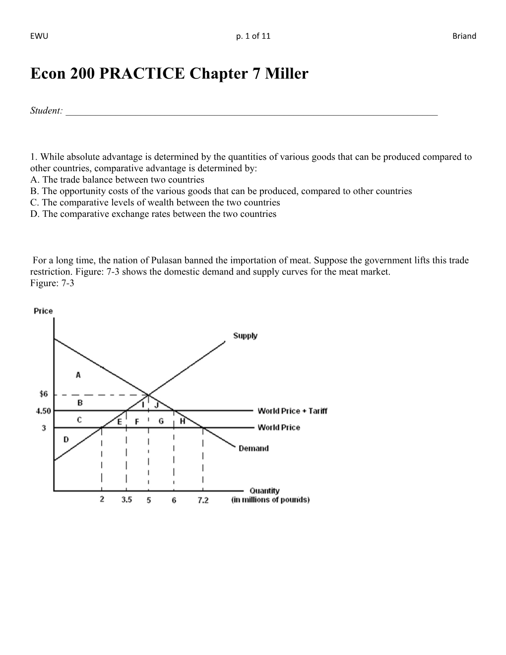 Econ 200 HMK3 Chapters 6-7 Miller