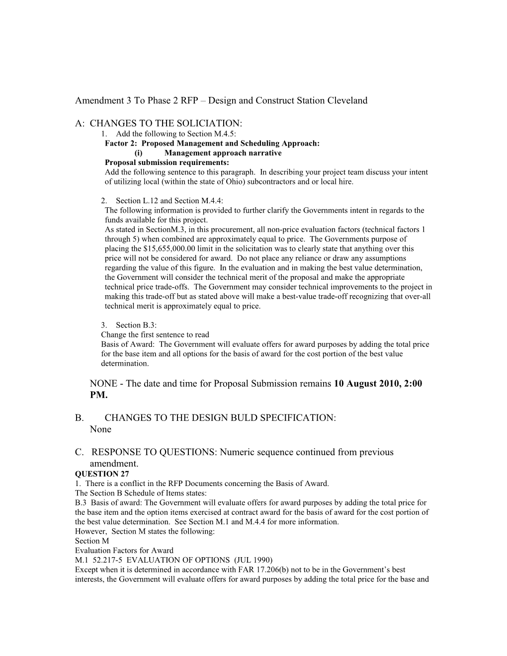 Amendment 1 Phase 2 Sta Cleveland