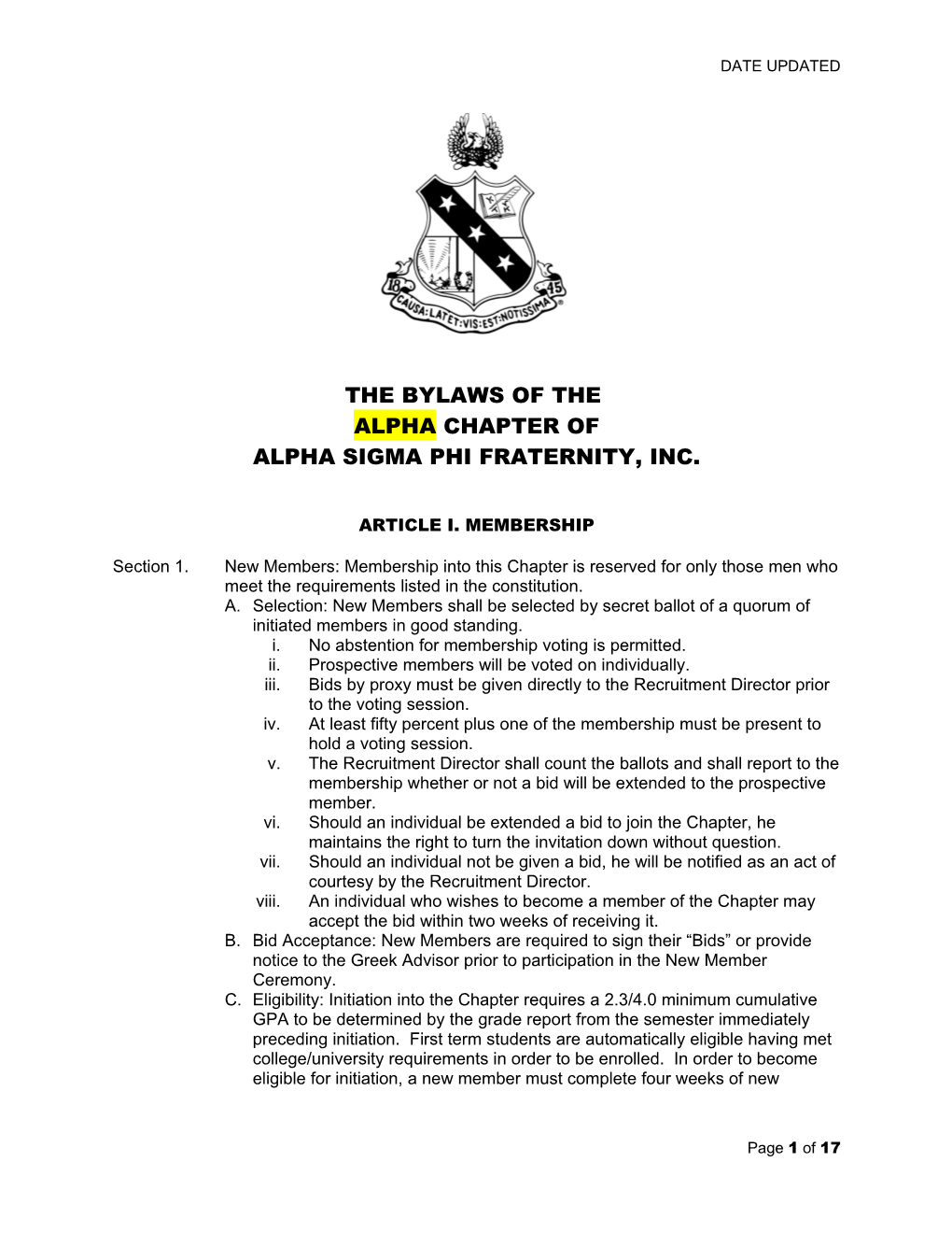 Alpha Sigma Phi Fraternity, Inc