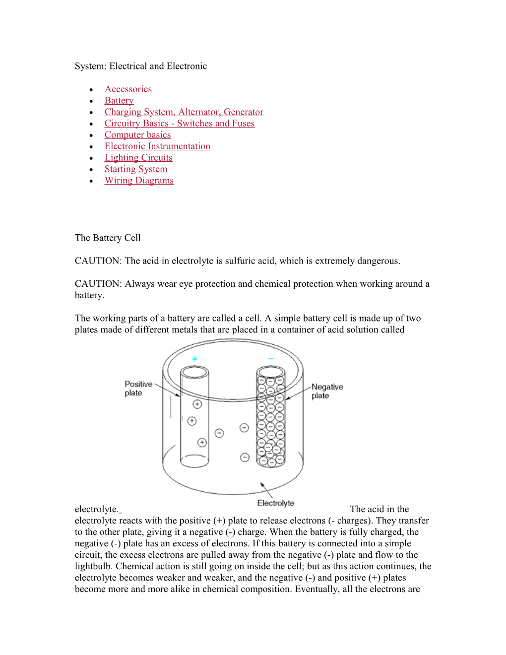 System: Electrical and Electronic