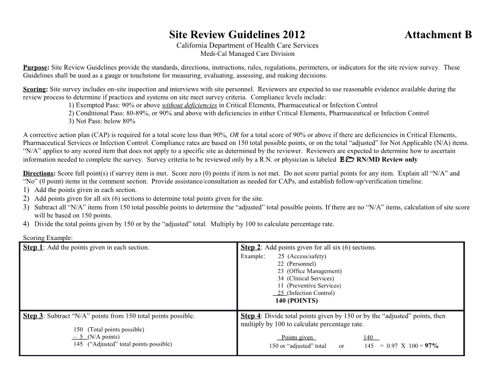 Site Review Guidelines