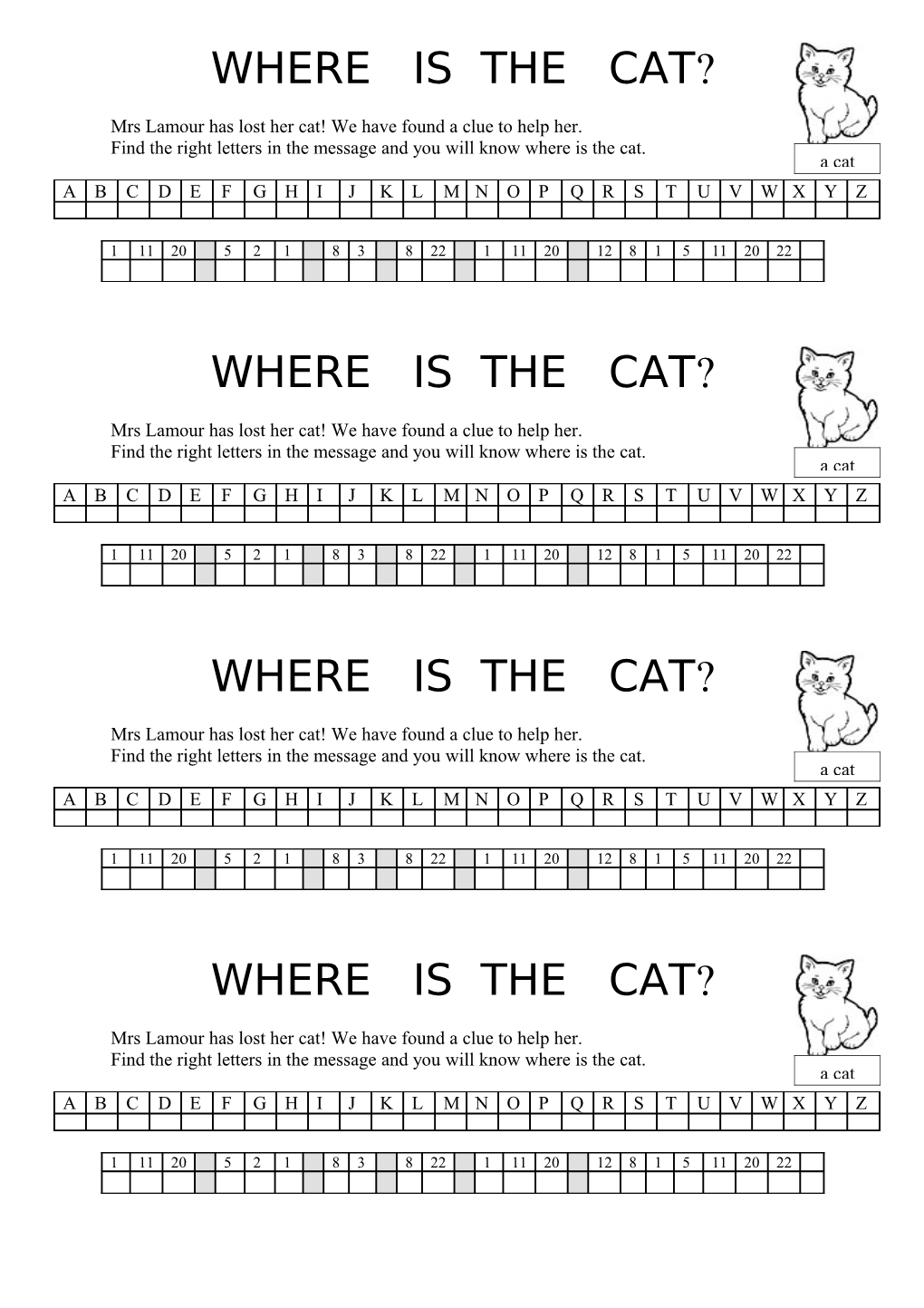 Where Is the Cat