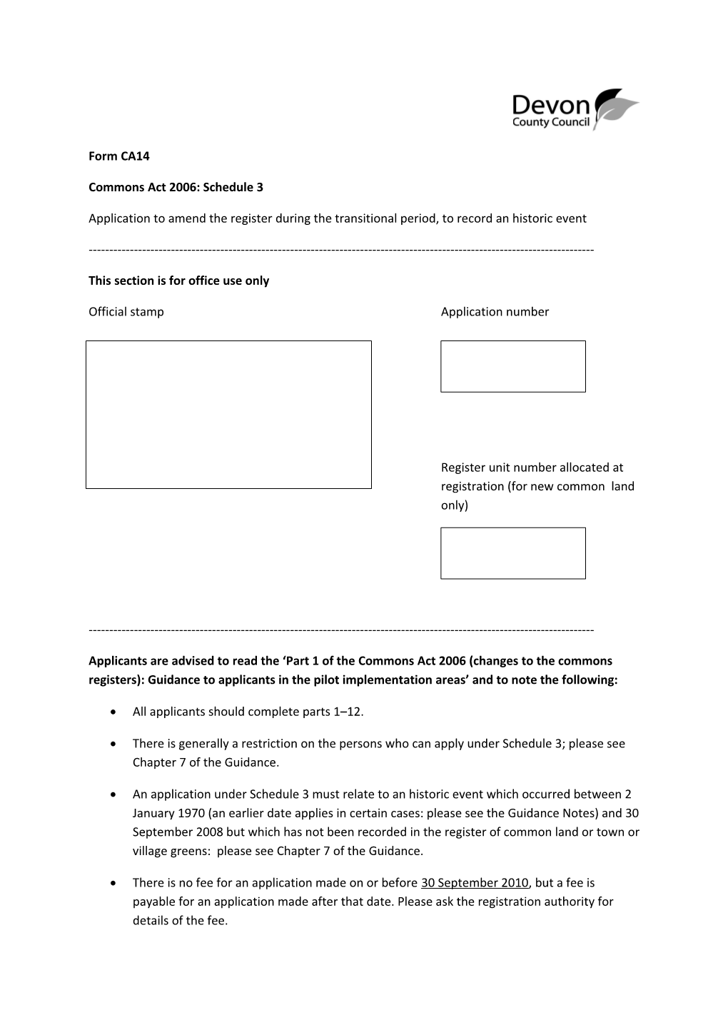 Commons Act 2006: Schedule 3