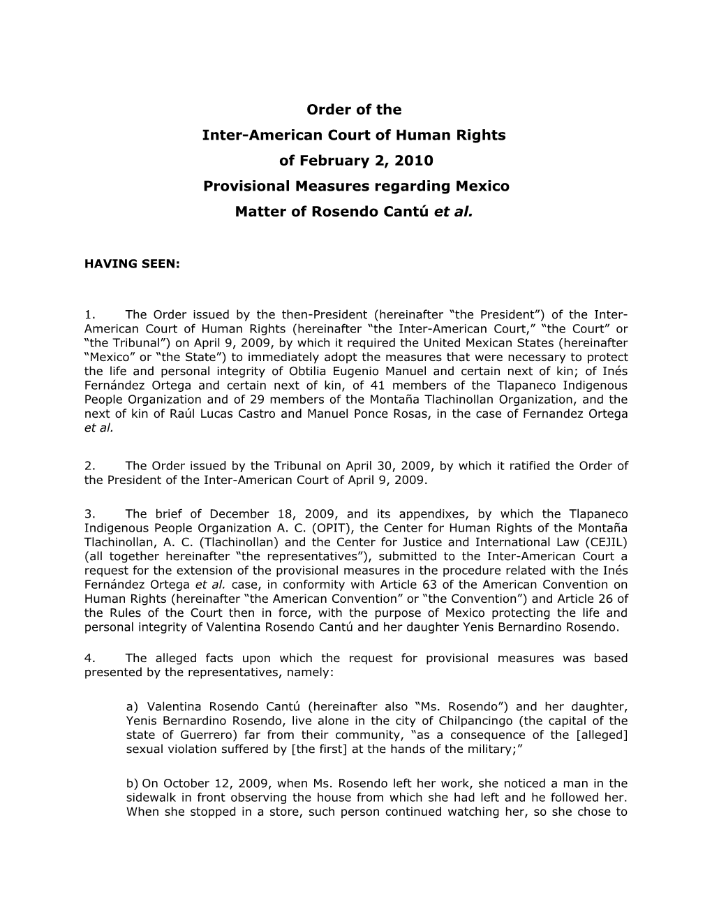 Inter-American Court of Human Rights s32