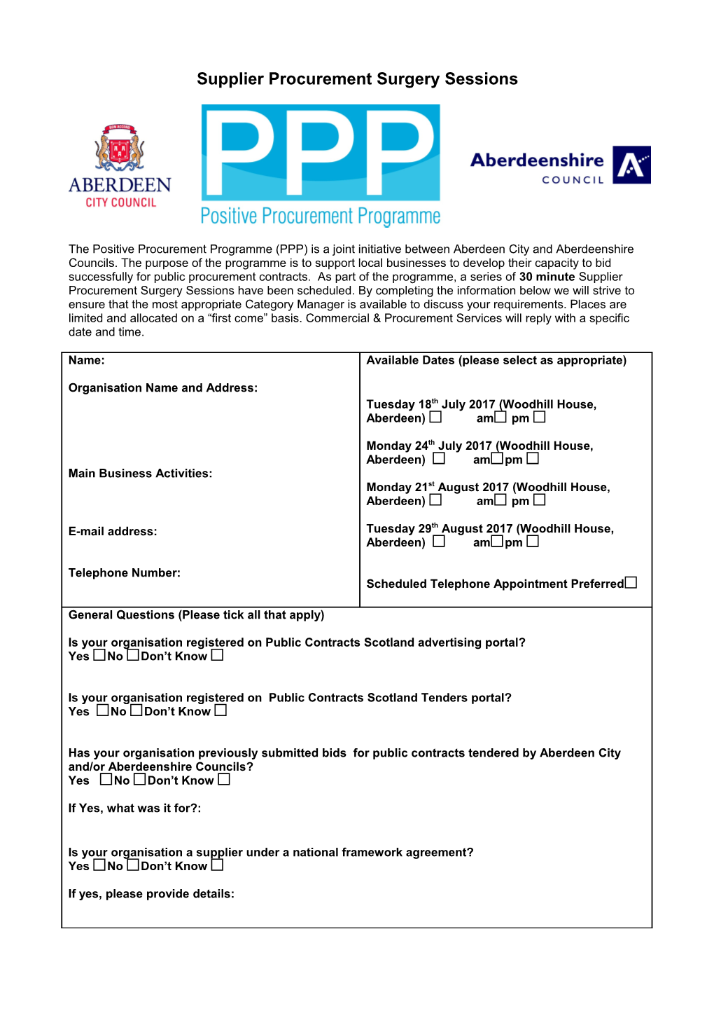 Positive Procurement Programme