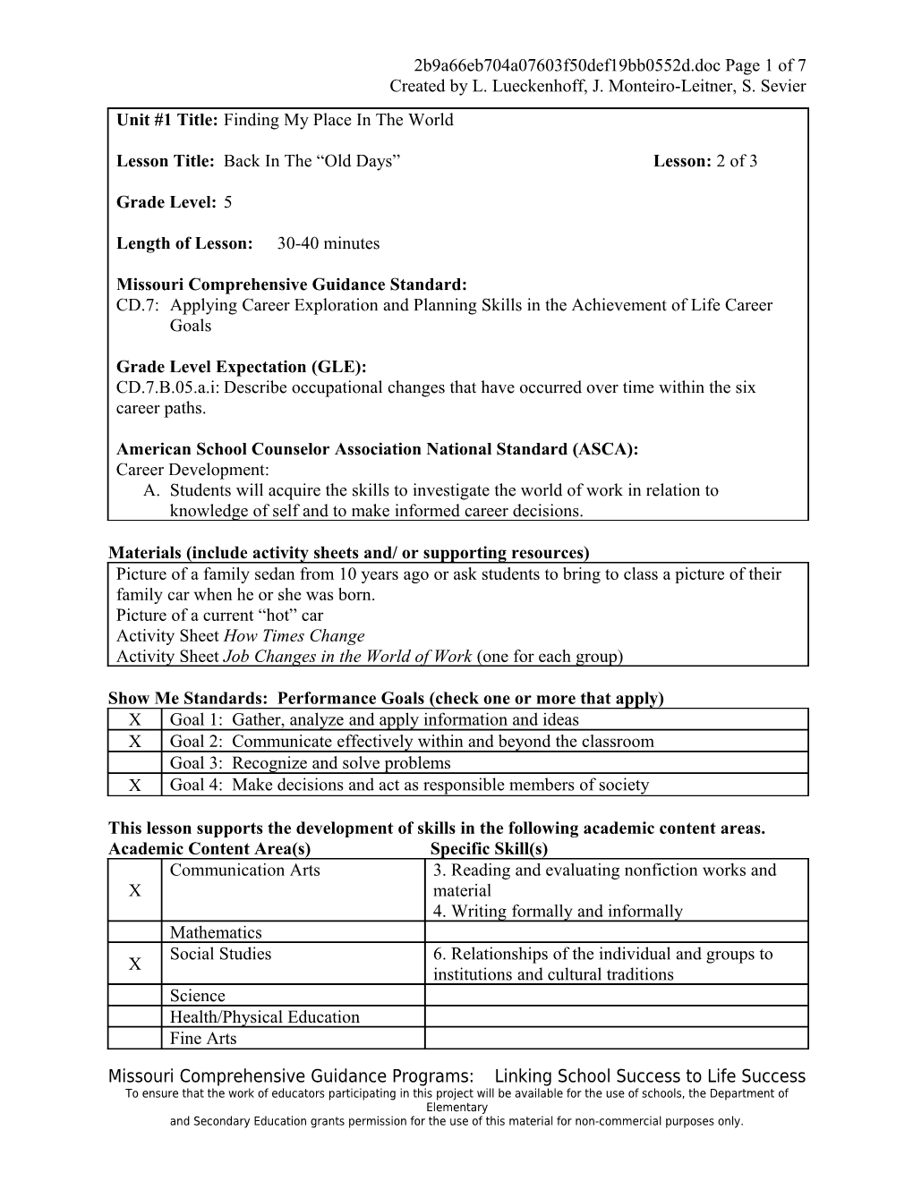 Materials (Include Activity Sheets And/ Or Supporting Resources) s9