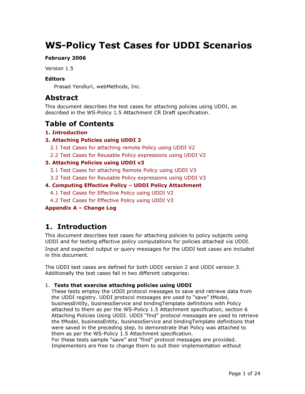 WS-Policy Interop Scenarios