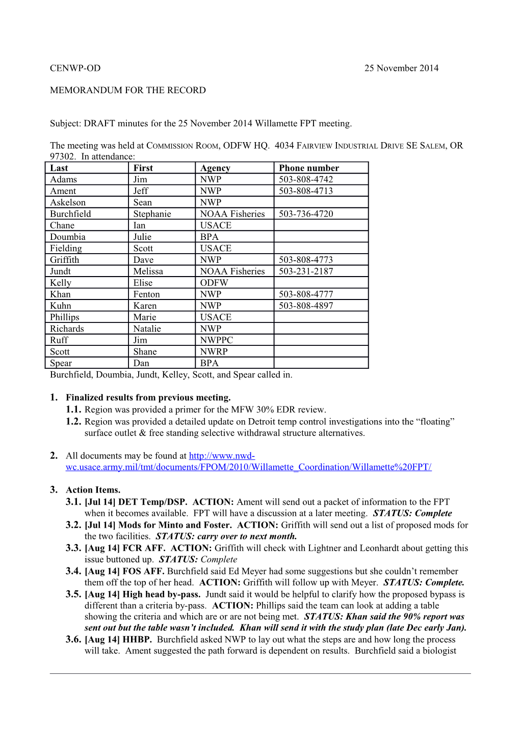 Memorandum for the Record s5