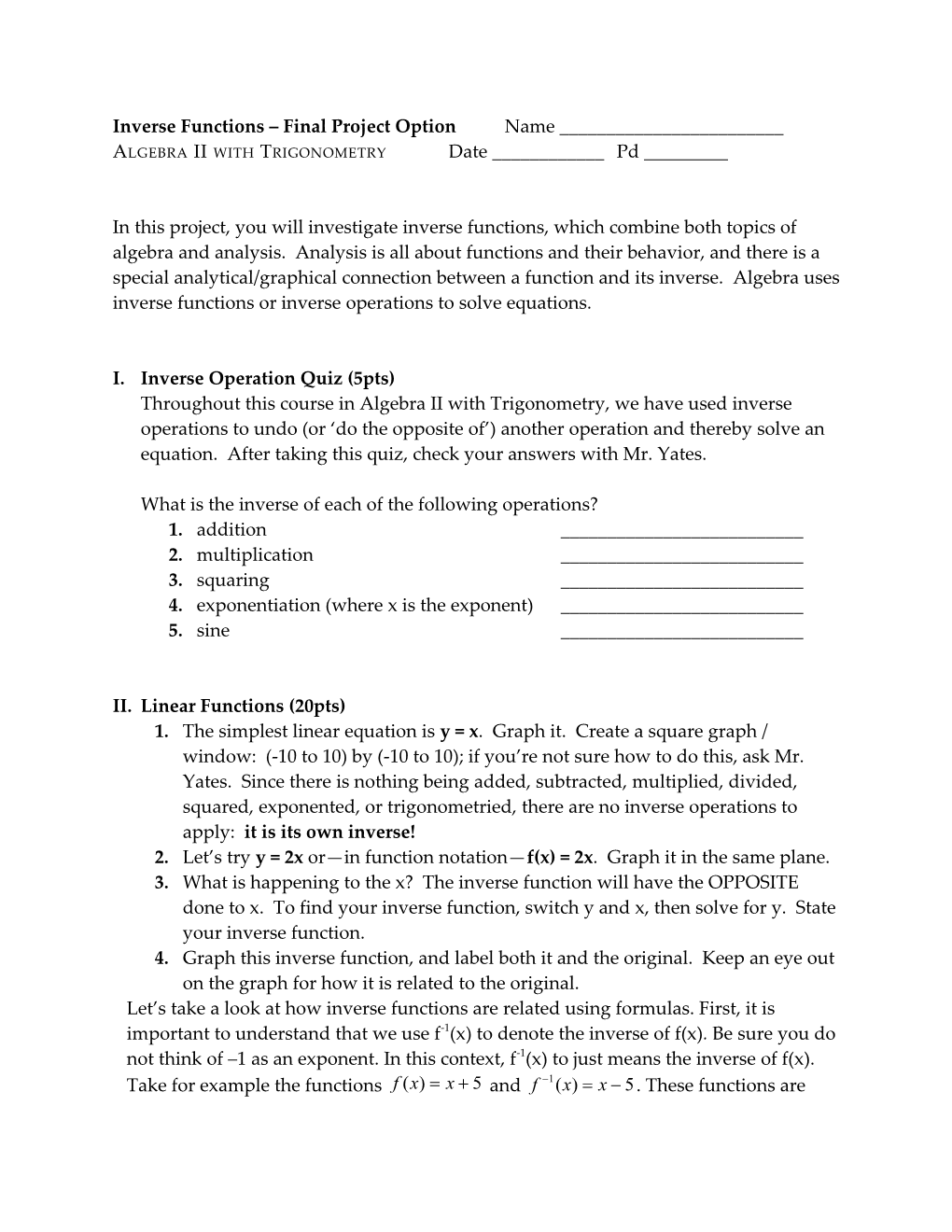 Logistic Growth Final Project Option