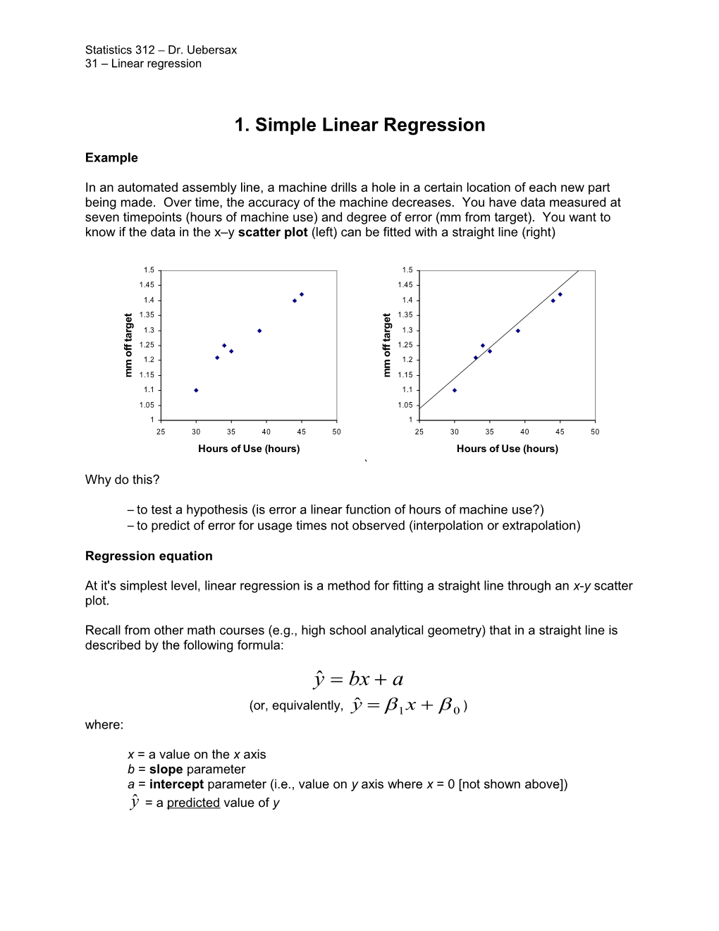 Statistics 312 Dr. Uebersax