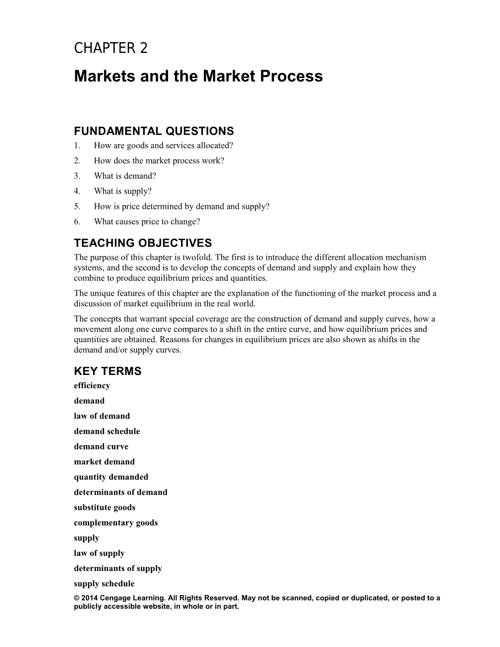 Full File at Chapter 2: Markets and the Market Process 13