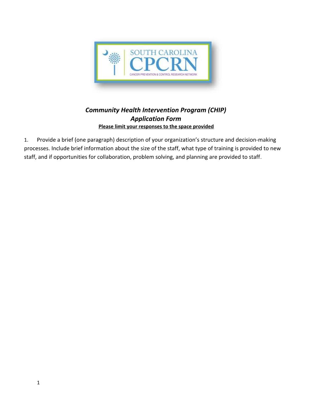Community Health Intervention Program (CHIP)
