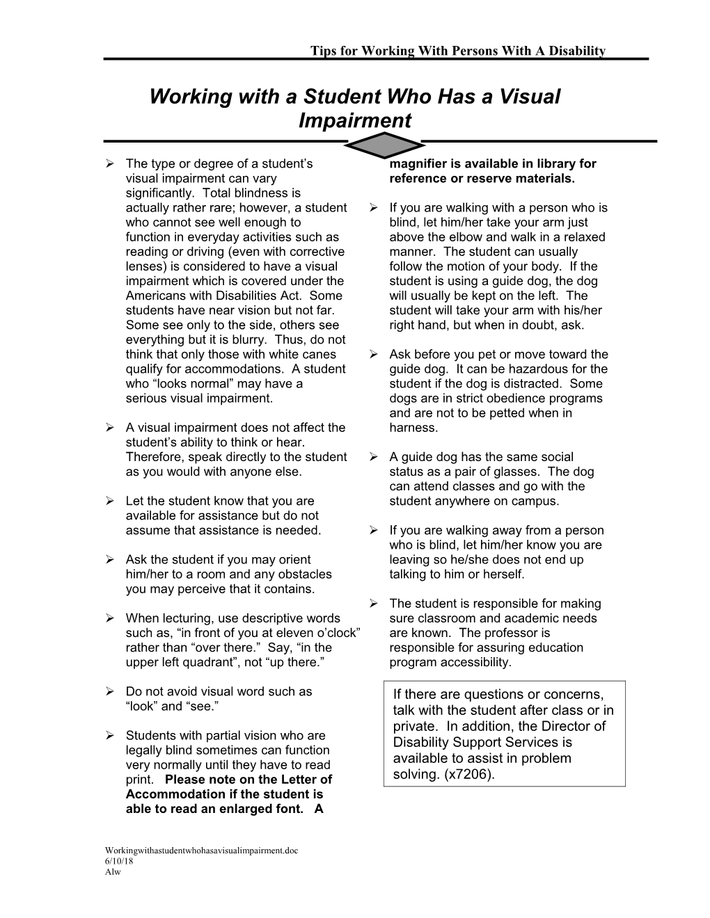 Working with a Student Who Has a Hearing Disability