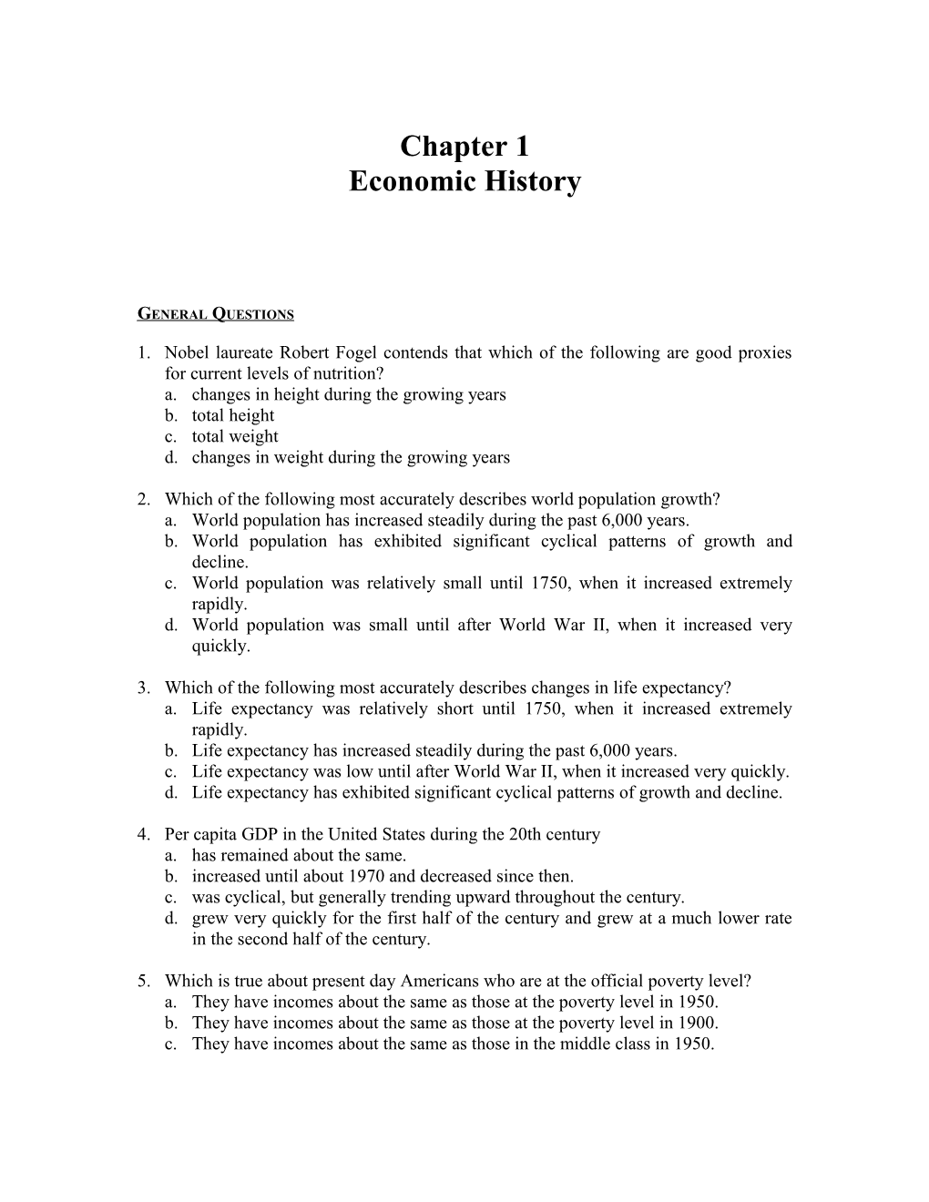 Economic History