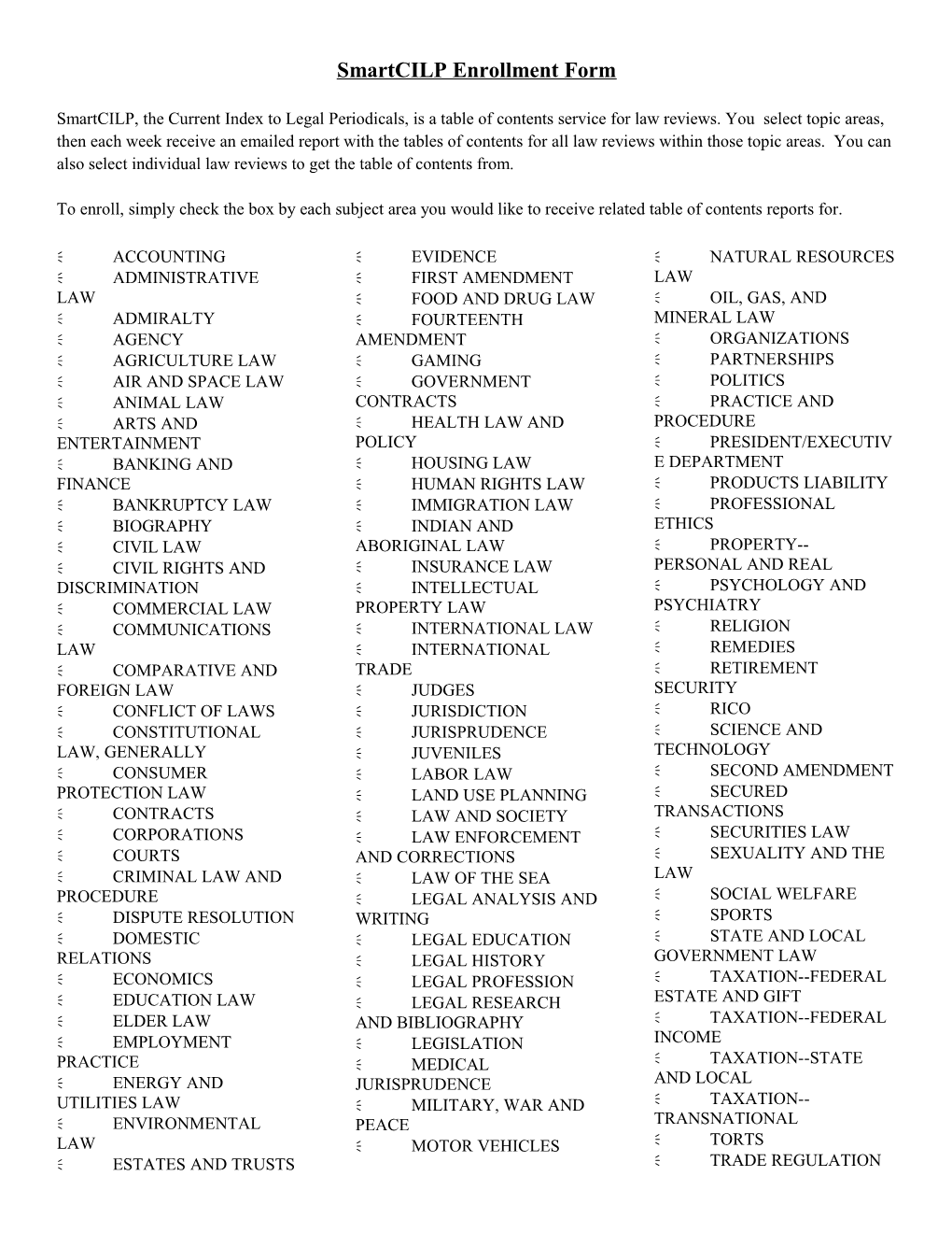 Smartcilp Enrollment Form