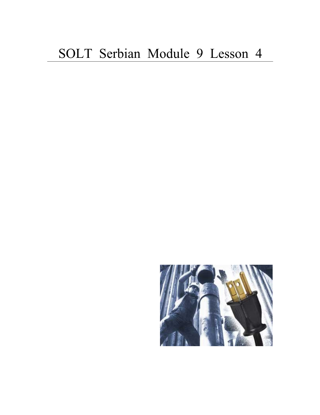 SOLT Serbian Module 9 Lesson 4