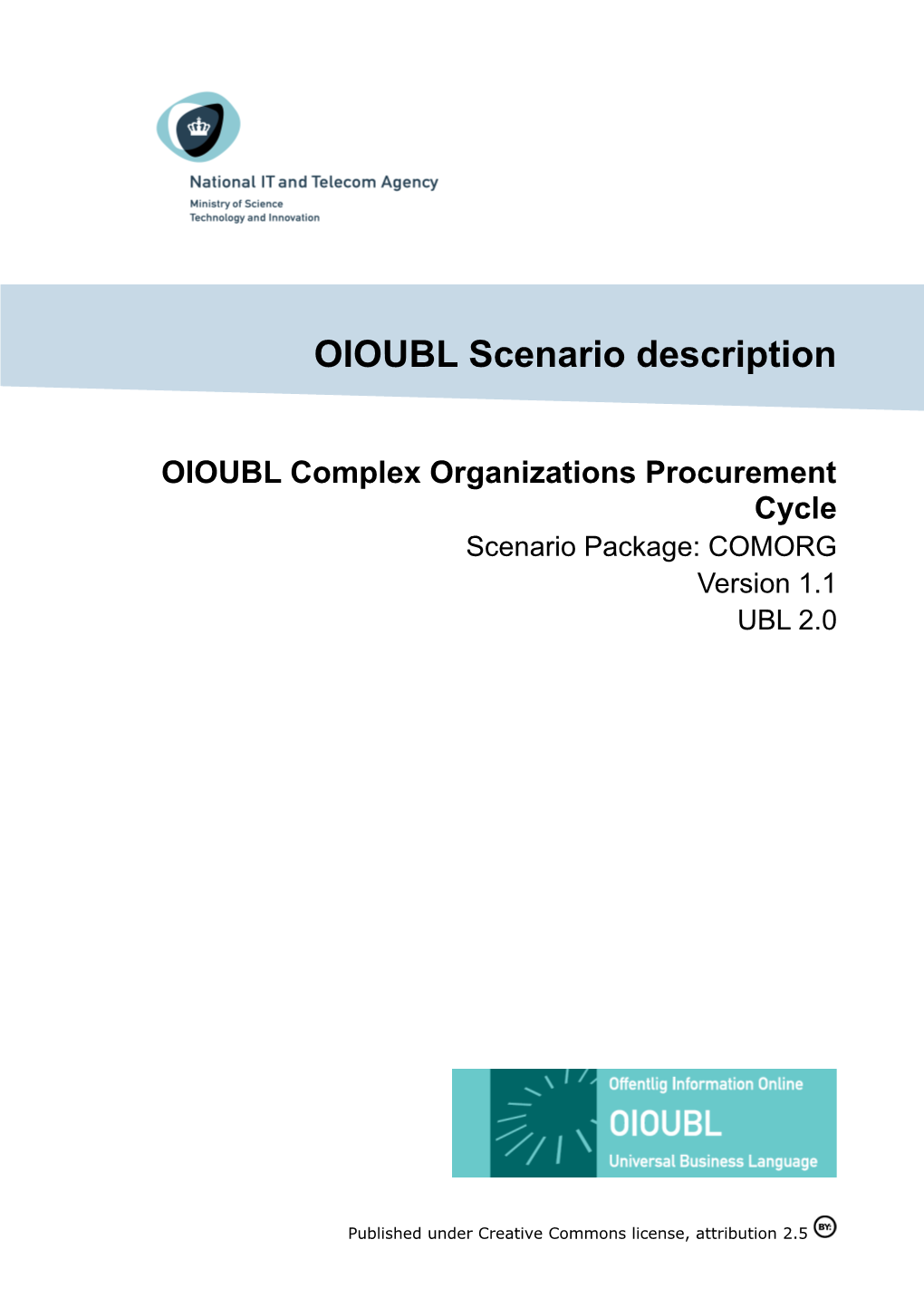 OIOUBL Complex Organizations Procurement Cycle