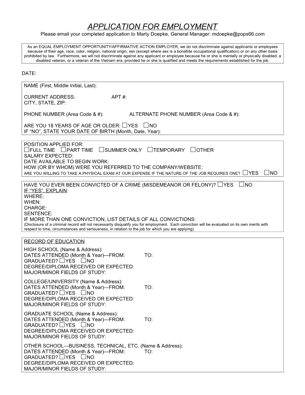 Application for Employment s47